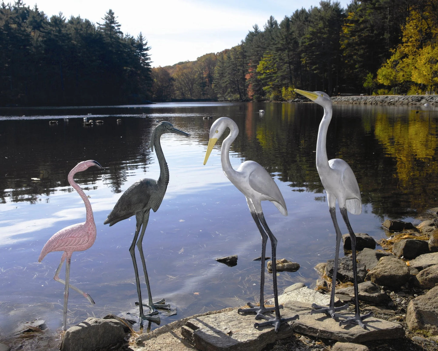 Minuteman International Great Blue Heron Garden Statue