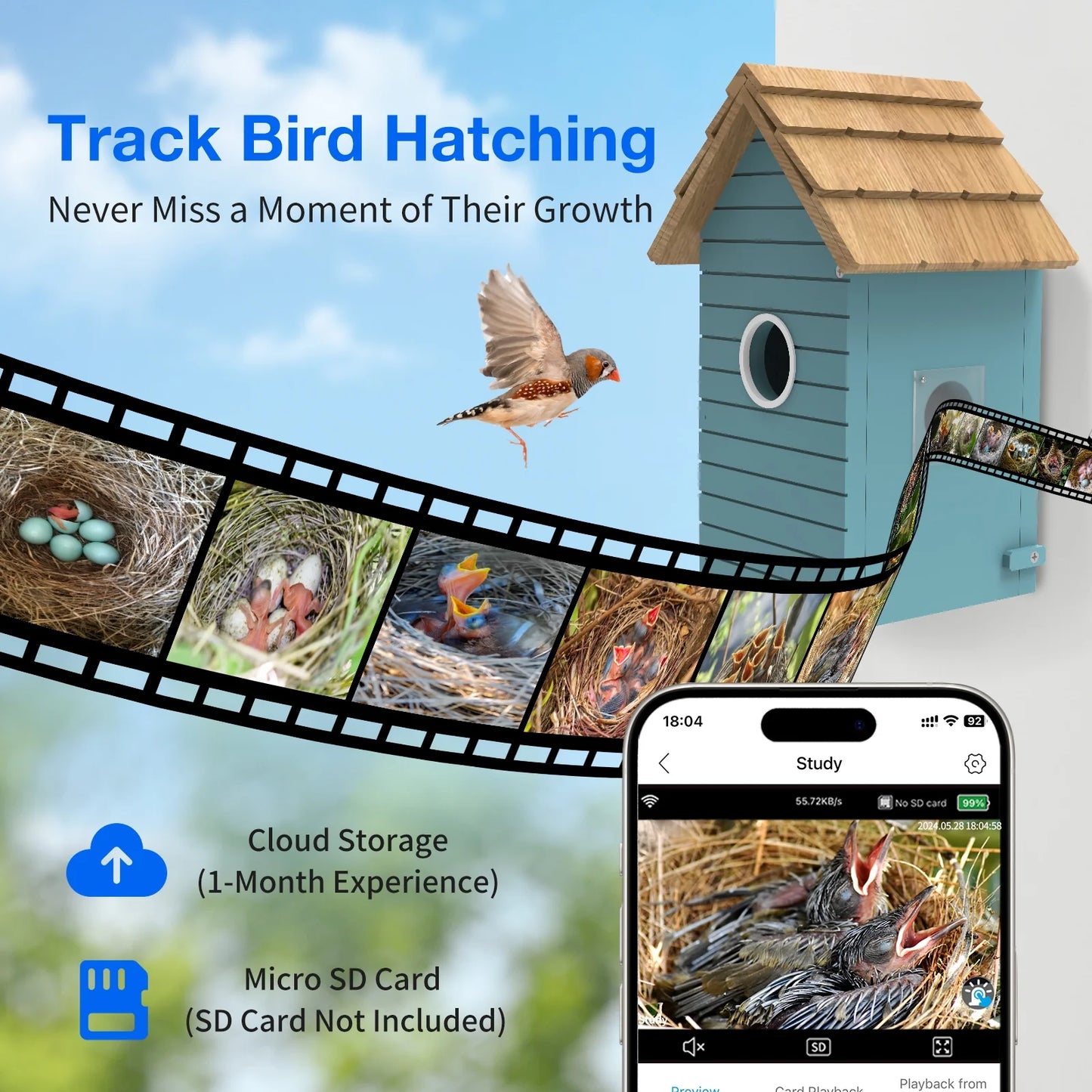 Smart Bird House with Camera