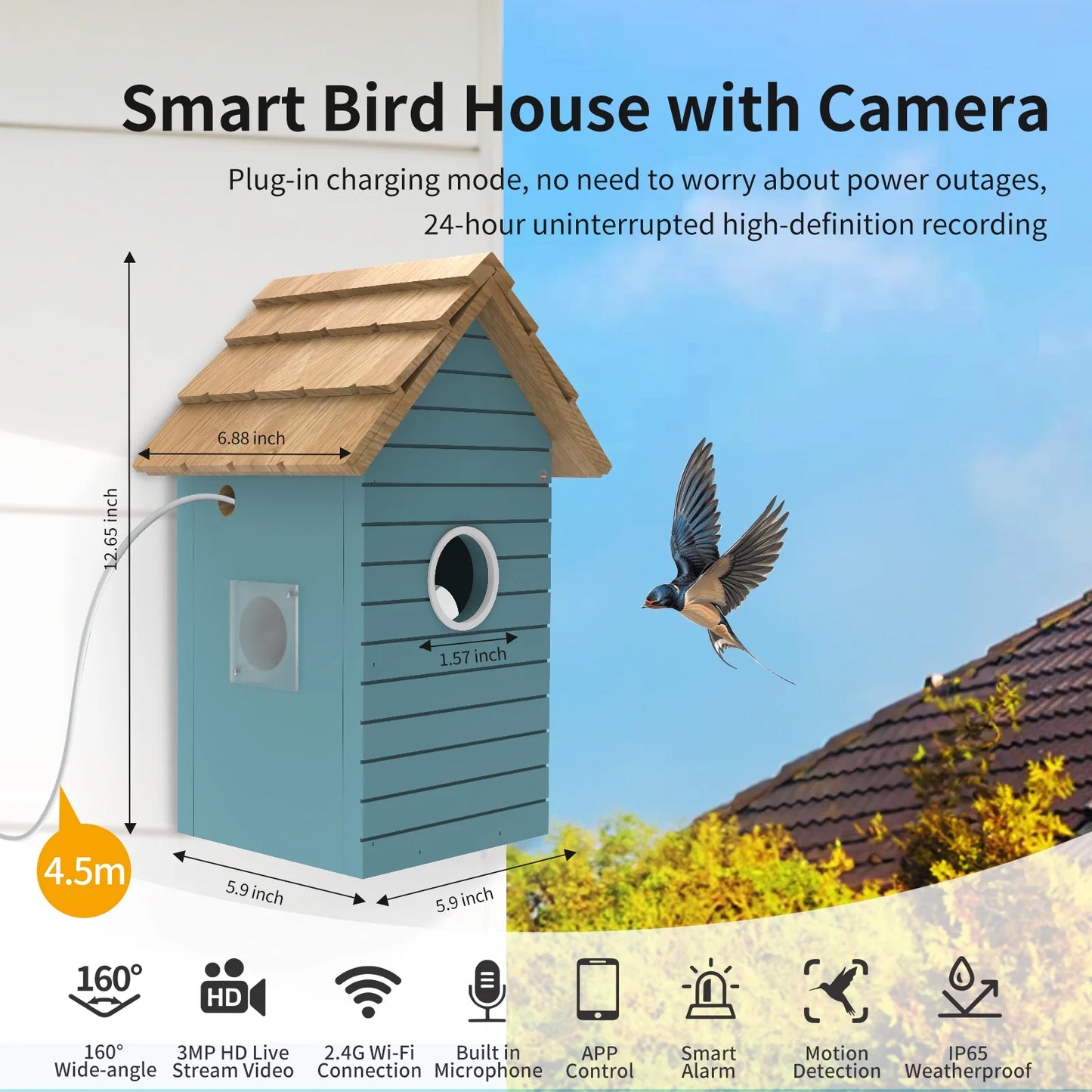 Smart Bird House with Camera