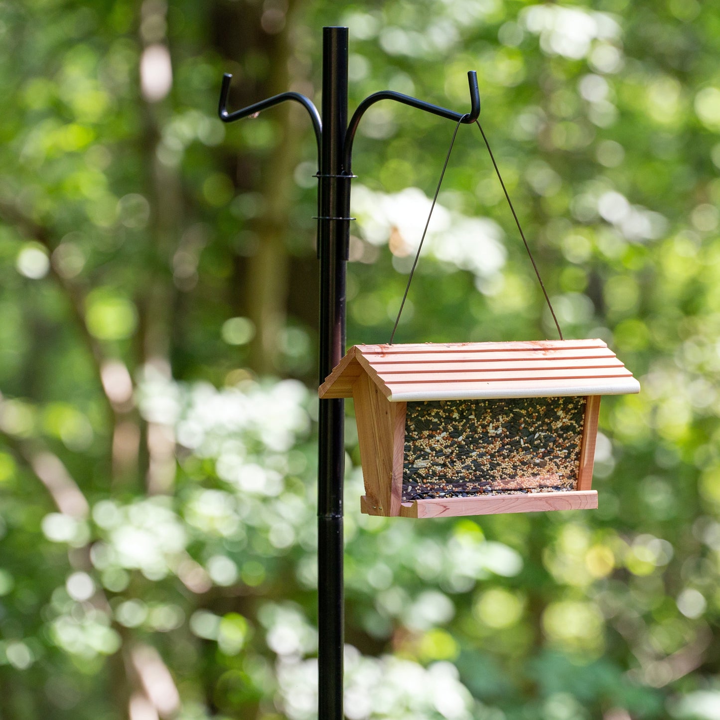 Red Cedar Bird Feeder, 3 Lb Capacity
