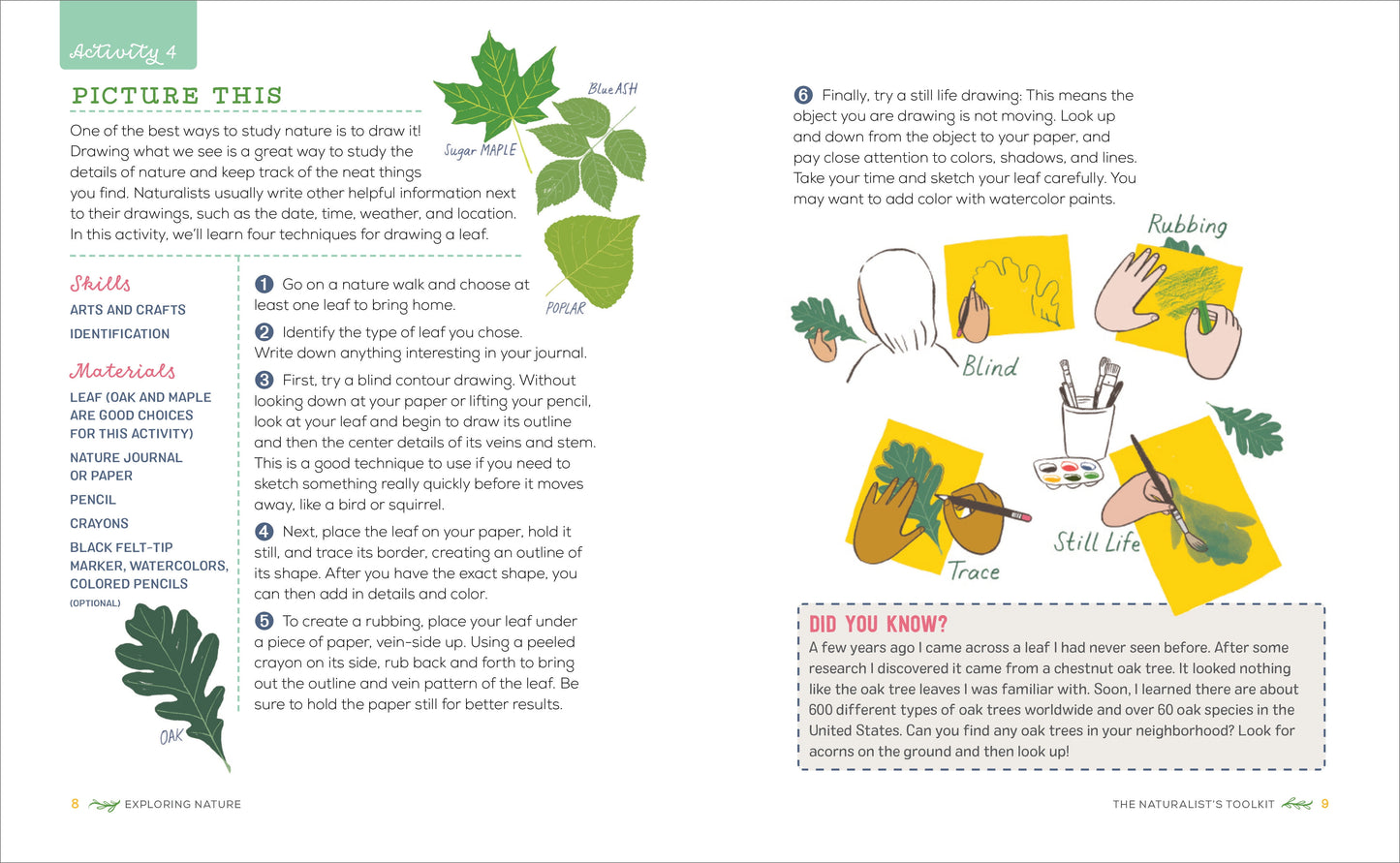 Exploring Nature Activity Book for Kids: 50 Creative Projects to Spark Curiosity in the Outdoors (Spiral Bound)