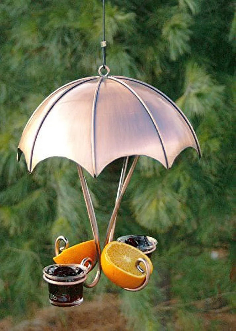 Elegant Copper Double Sided Oriole Bird Feeder
