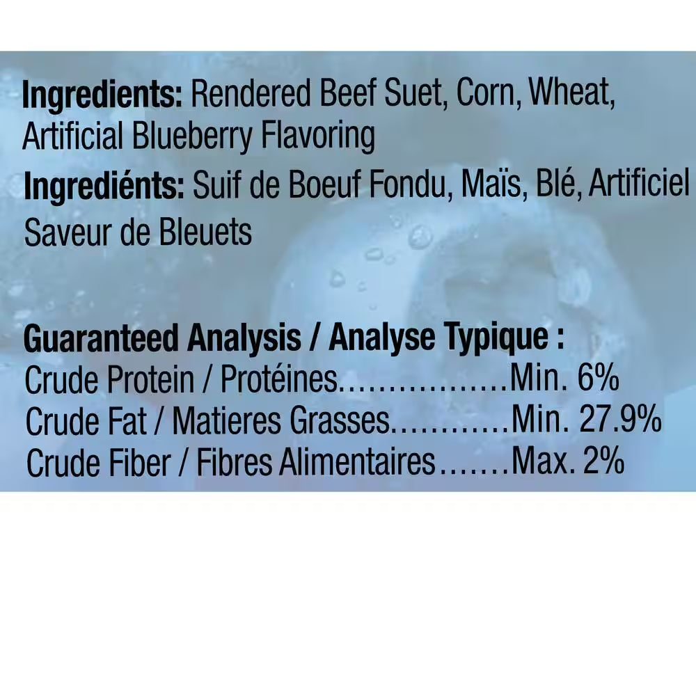 11.25 Oz. Blueberry Dough Suet Cake (12-Pack)