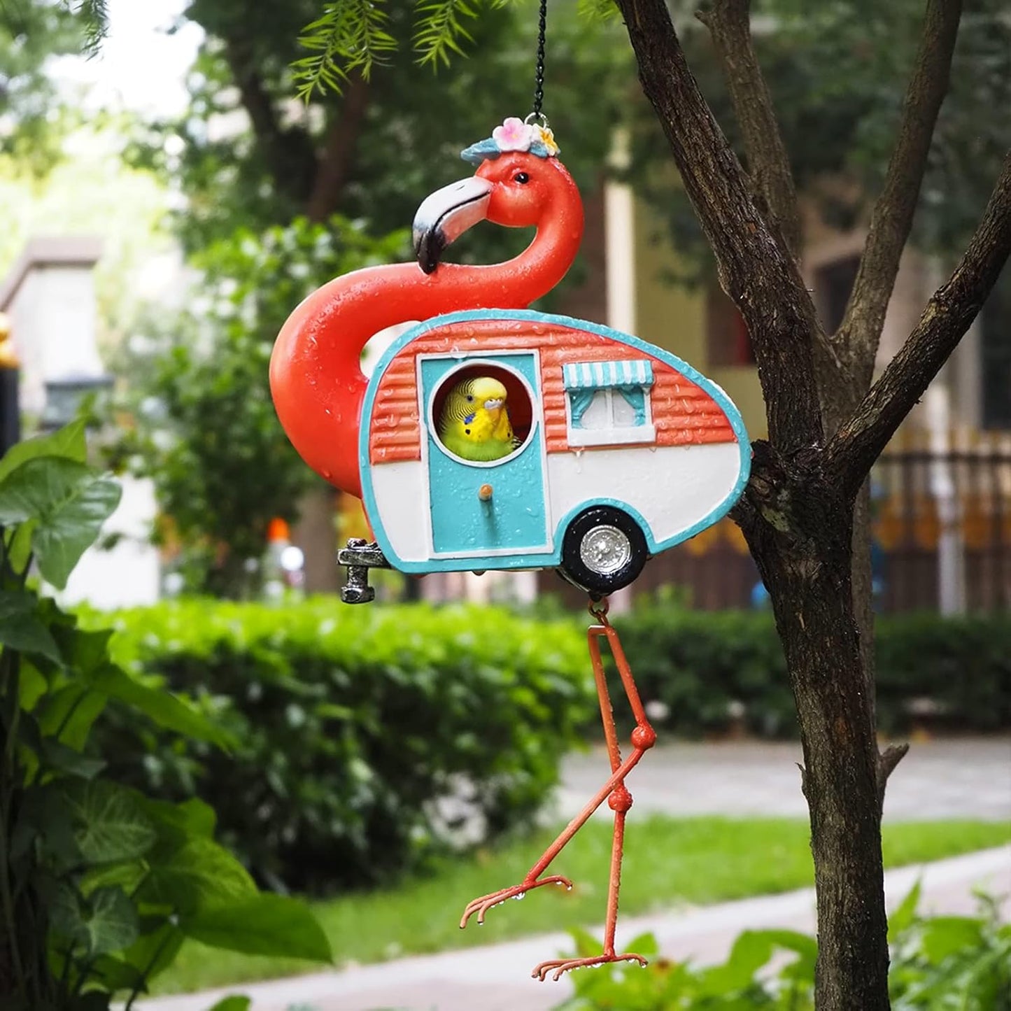 Flamingo Bird House