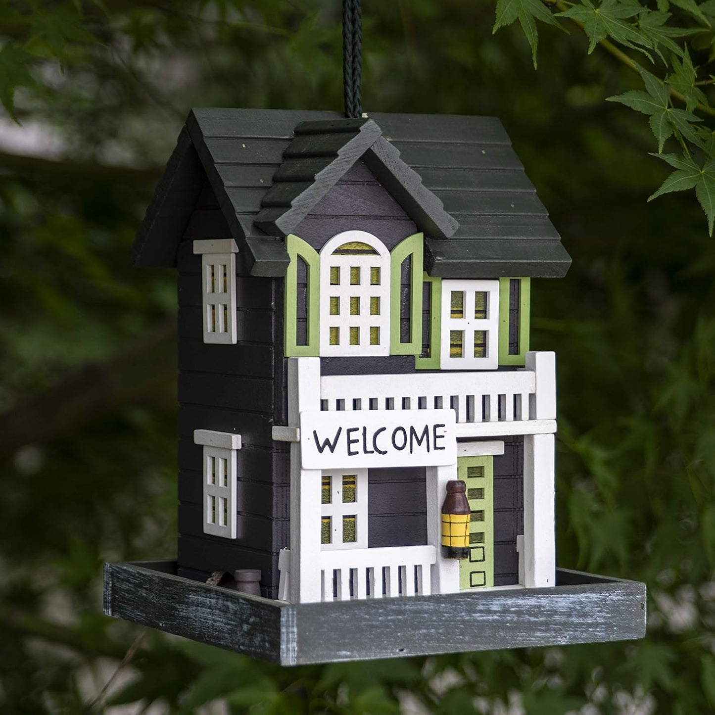 Wooden Cottage Bird Feeder