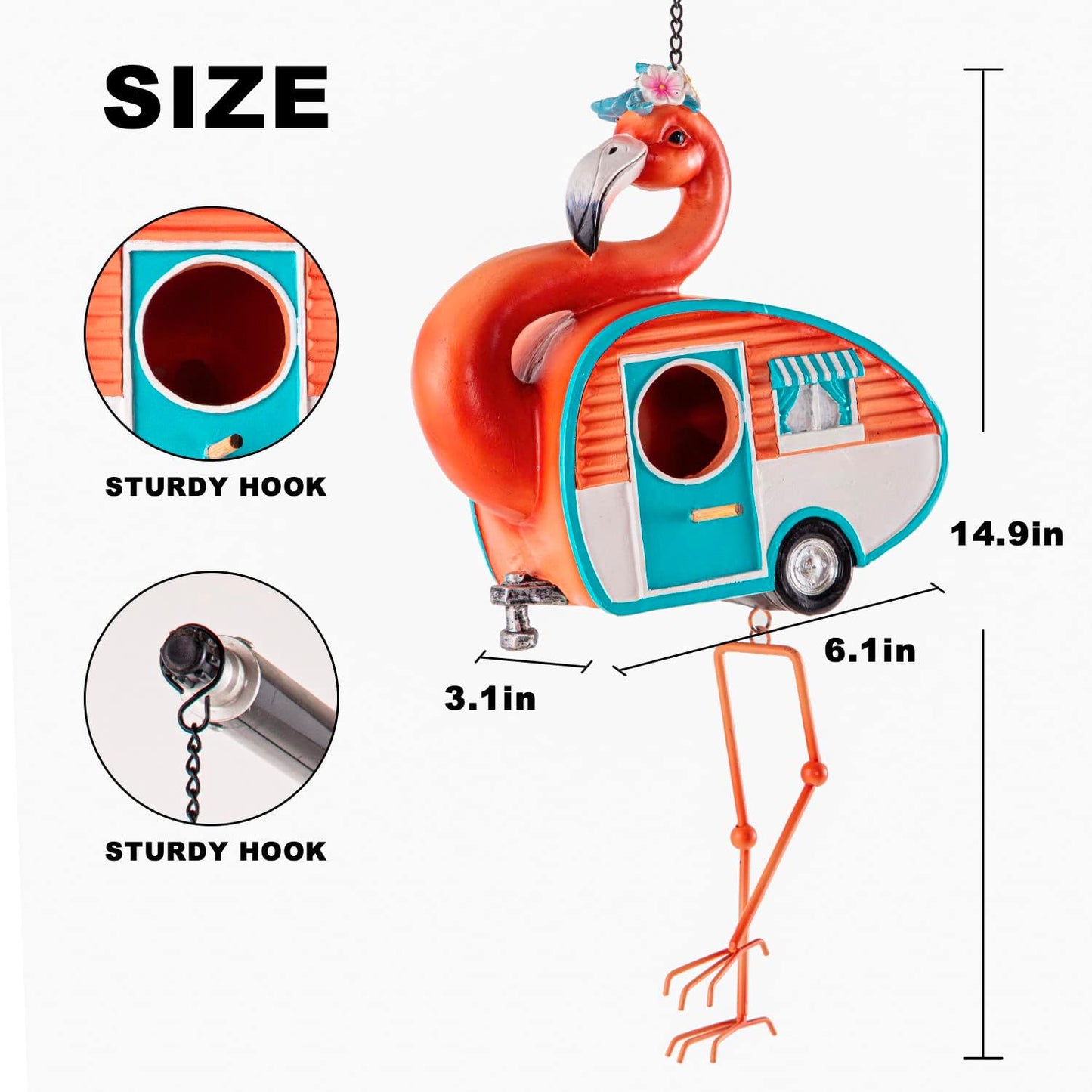 Flamingo Bird House