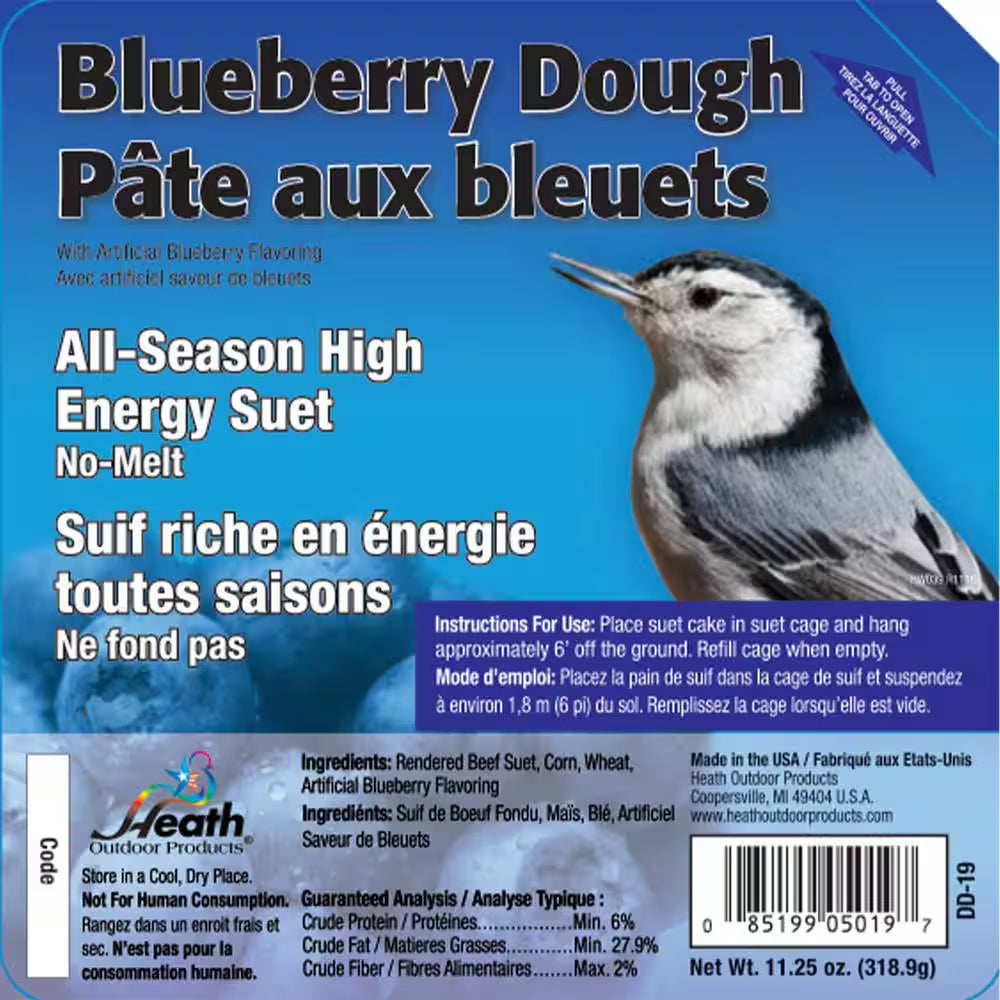 11.25 Oz. Blueberry Dough Suet Cake (12-Pack)