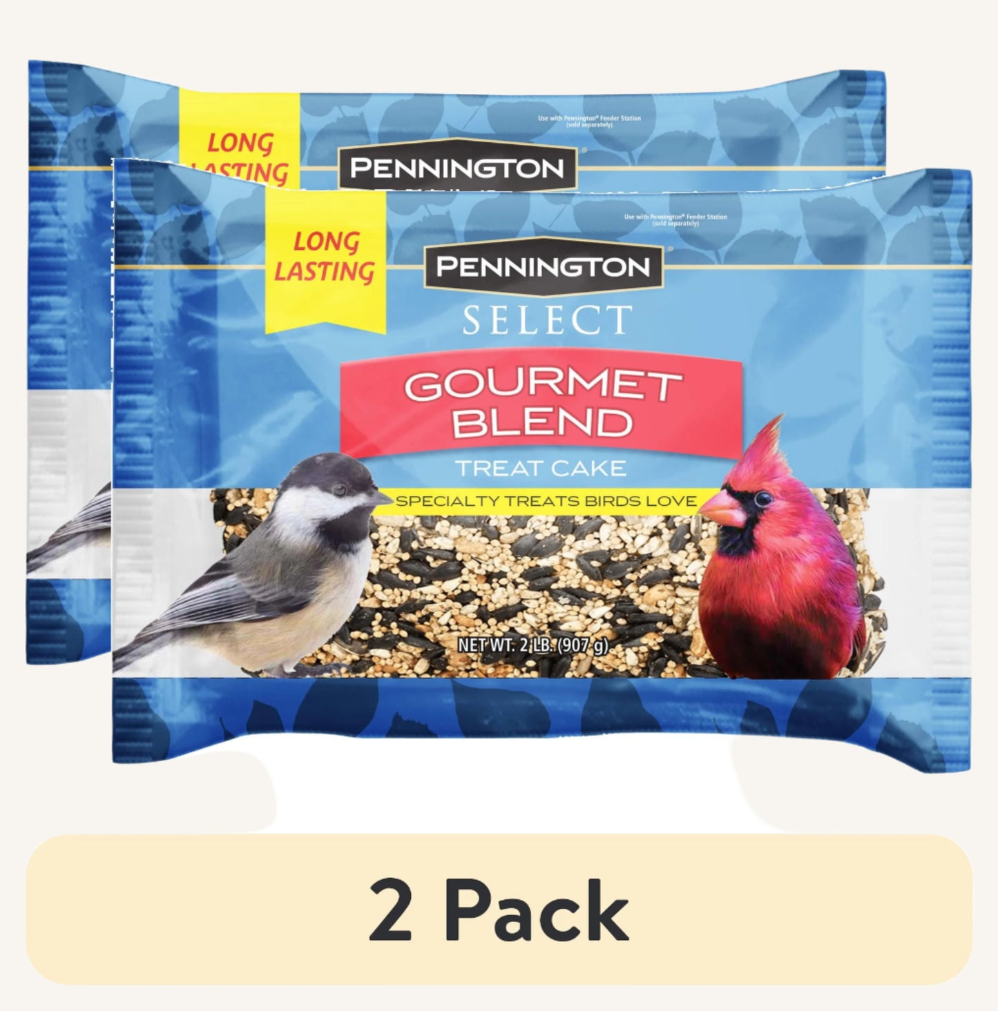 Premium Gourmet Wild Bird Seed Cake - 2 Lb., 2 Packs