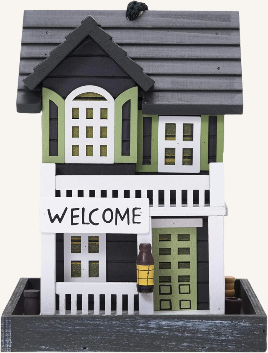Wooden Cottage Bird Feeder