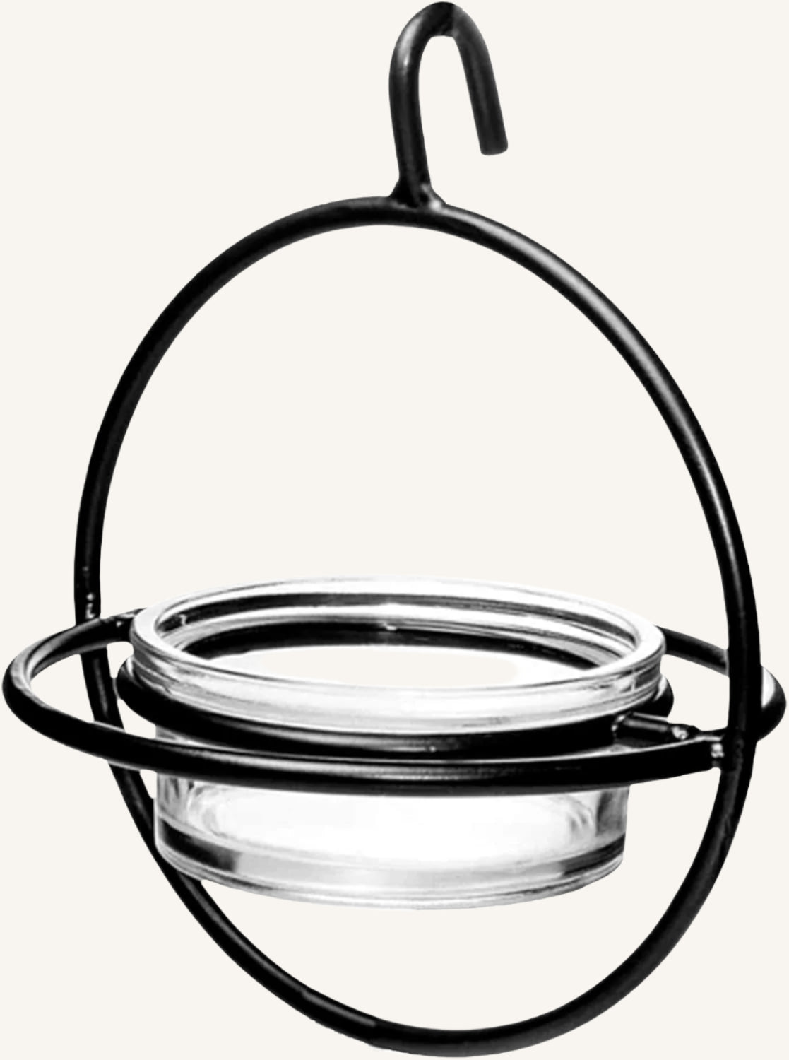 Hanging Bird Feeder with Glass Bowl