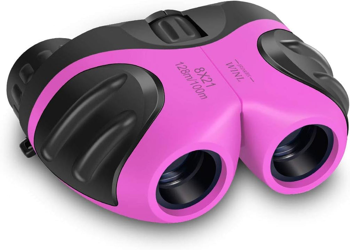 Easter Gifts for 3-12 Years Old Boys, VNVDFLM Compact 8X21 Shock Proof Green Binoculars for Bird Watching Kids Telescope for Teens Toys for 5-10 Years Old Girls (Green)