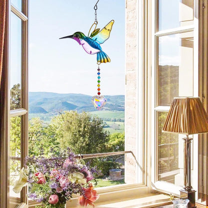 Hummingbird Crystal Suncatcher