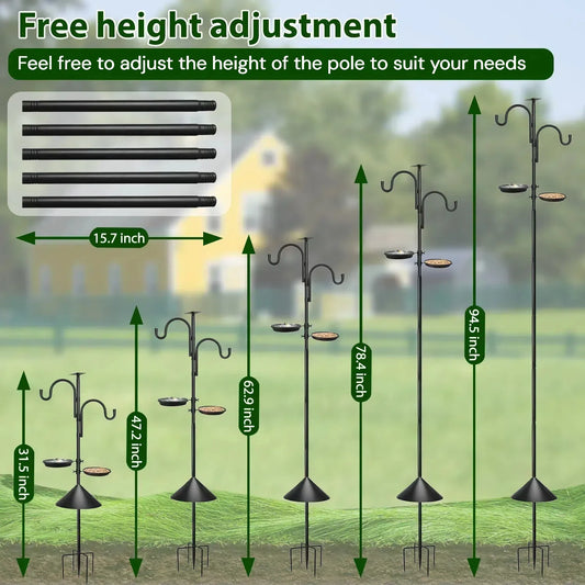 Bird Feeding Station Pole - Squirrel Proof