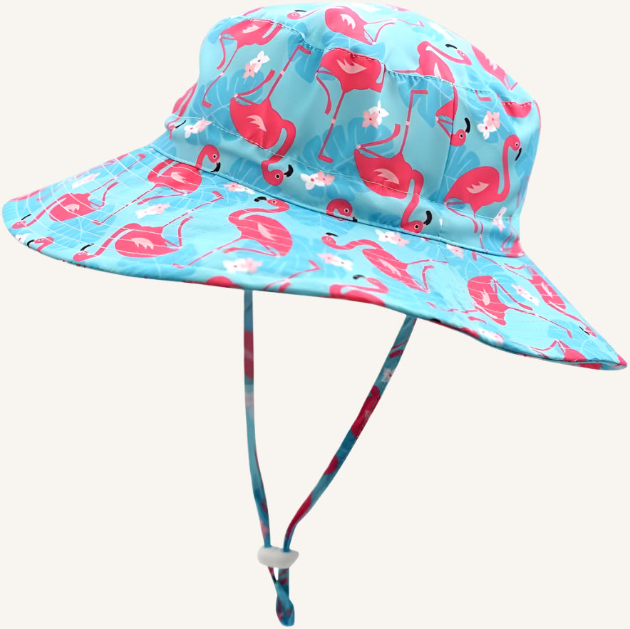 UPF50+ Wide Brim Sun Hat Boys Girls Sun Protection Hat Zoo Beach Swim Safari Bucket Hat for Baby Toddler Kid