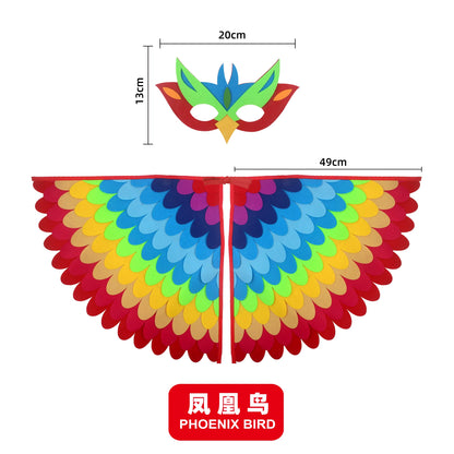 Bird Costume with Wings and Mask