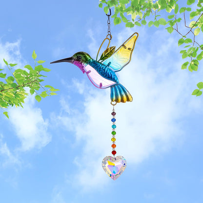 Hummingbird Crystal Suncatcher