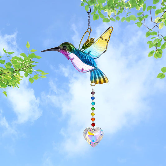 Hummingbird Crystal Suncatcher
