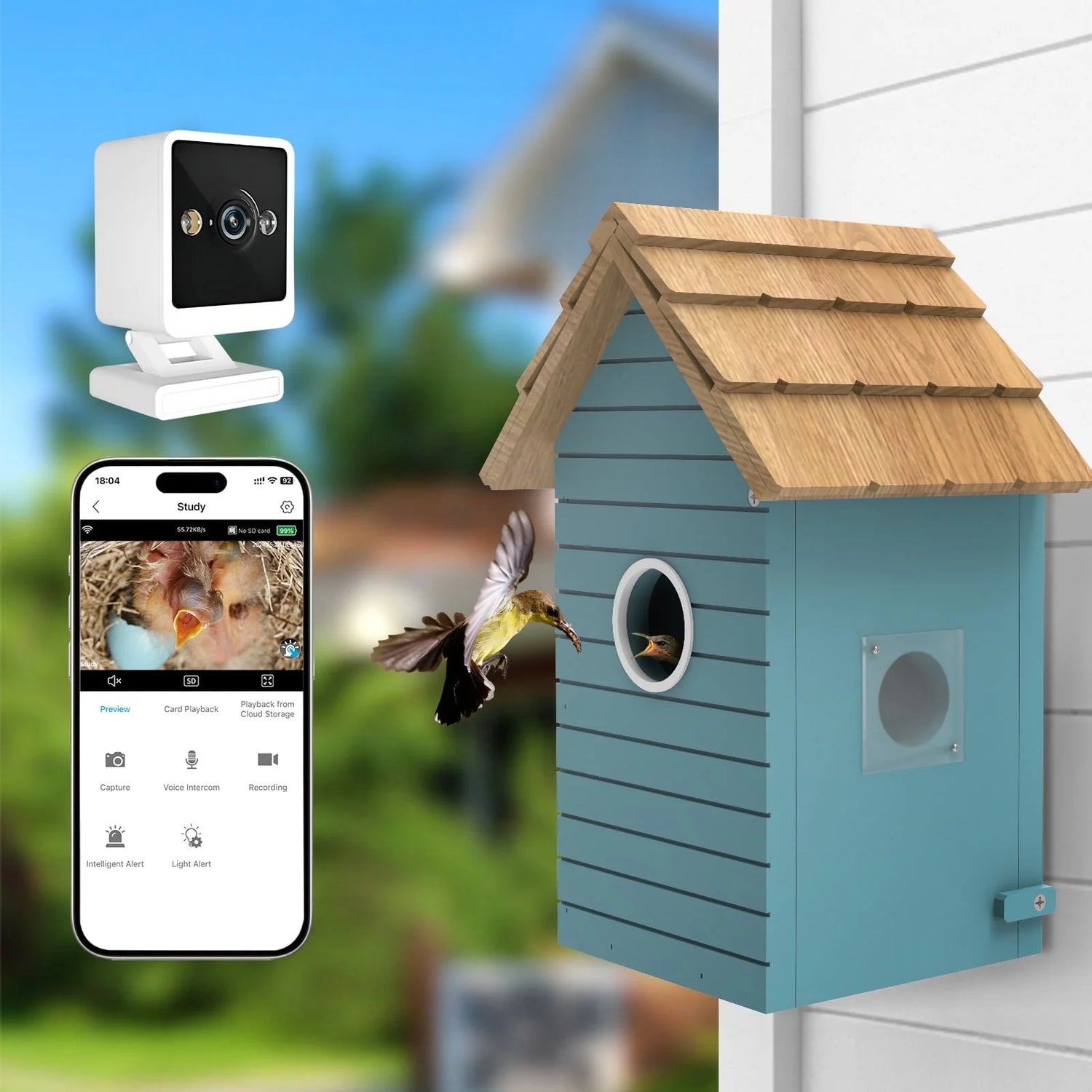 Smart Bird House with Camera