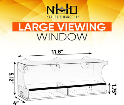 Suction Cup Window Bird Feeder - Clear