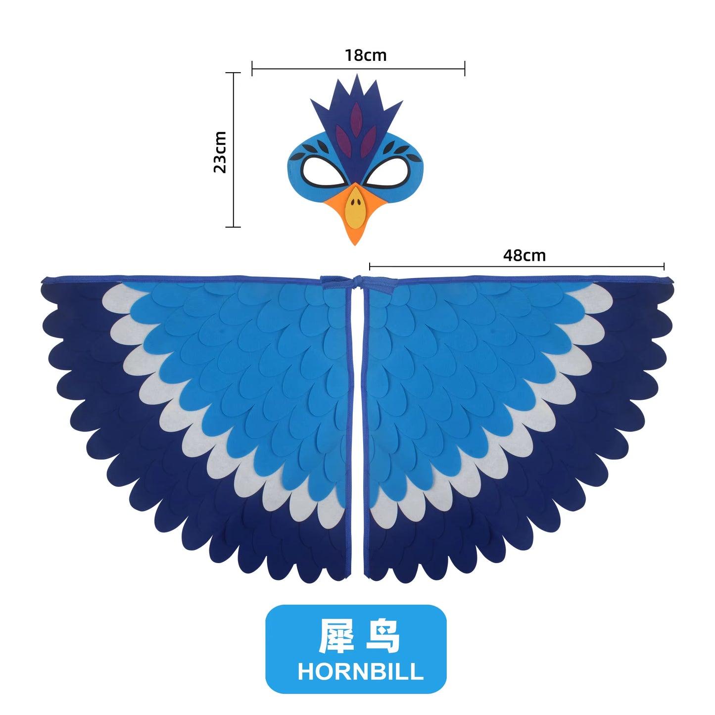 Bird Costume with Wings and Mask