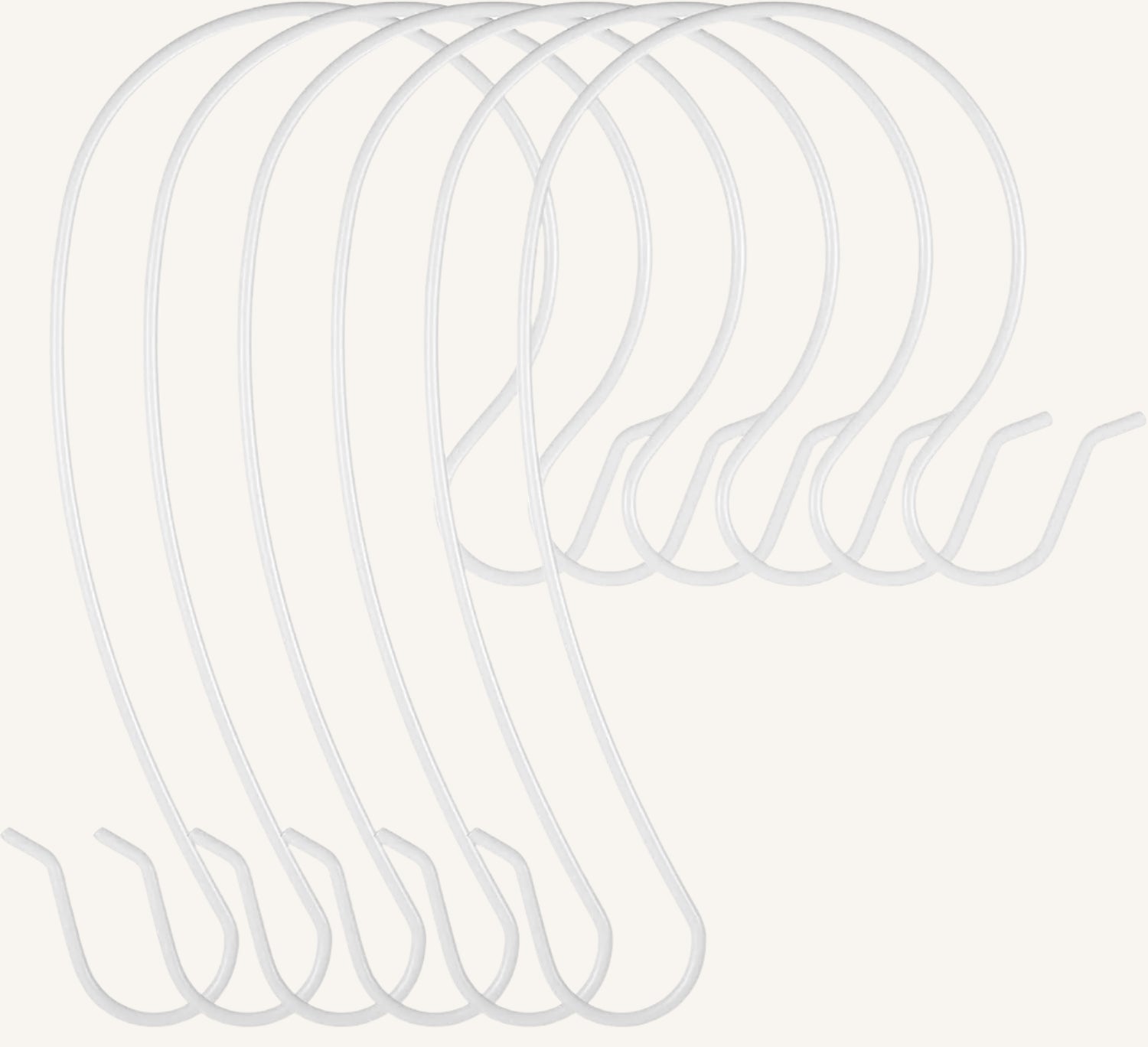 Bird Feeder Branch Hook - 6 Pack in White