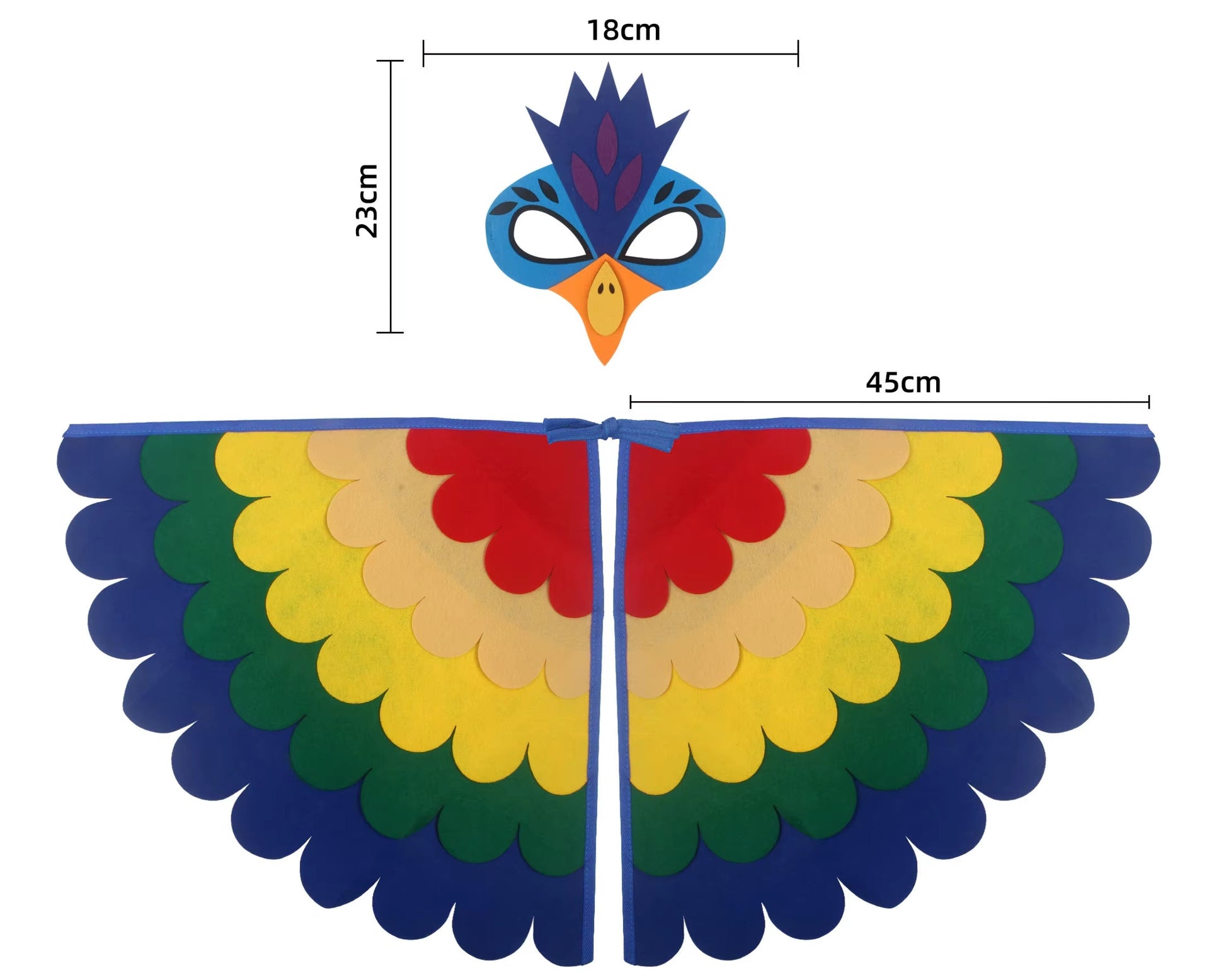 Bird Costume with Wings and Mask