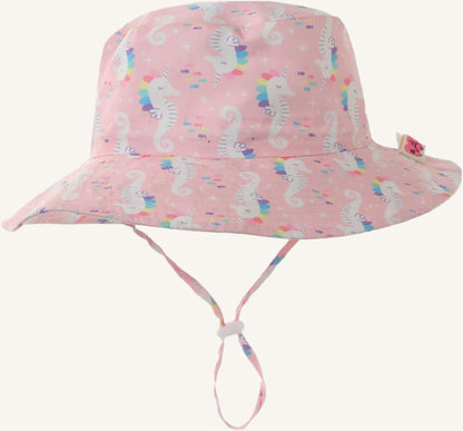 UPF50+ Wide Brim Sun Hat Boys Girls Sun Protection Hat Zoo Beach Swim Safari Bucket Hat for Baby Toddler Kid