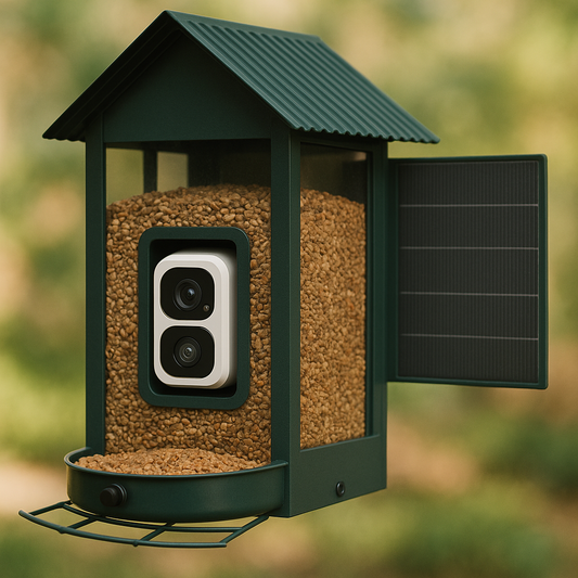 Bird Feeder Camera with Solar Panel