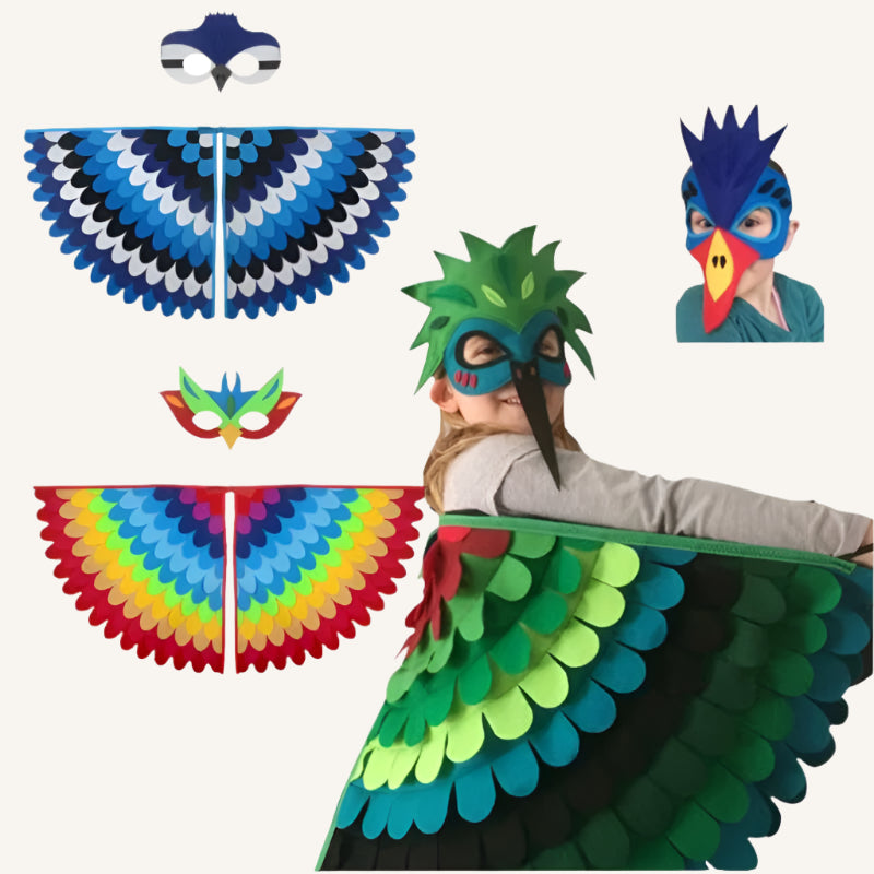 Bird Costume with Wings and Mask