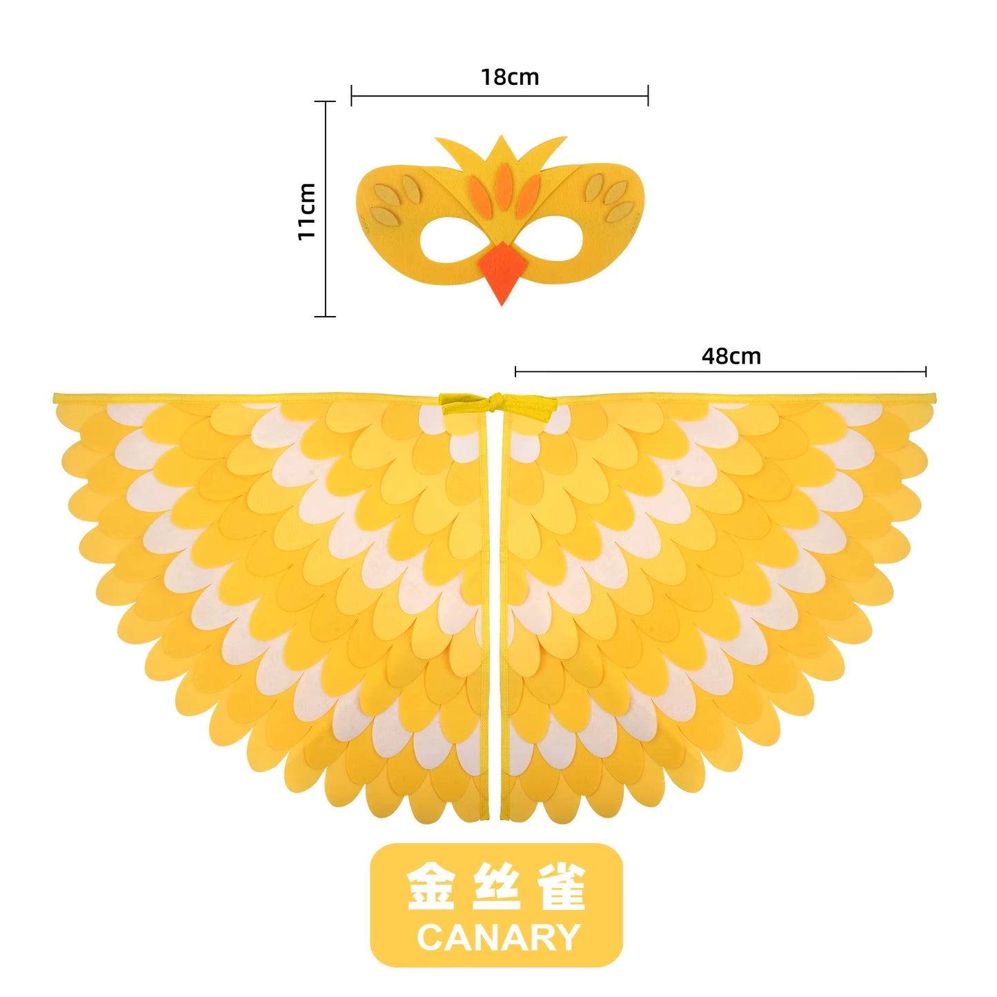Bird Costume with Wings and Mask