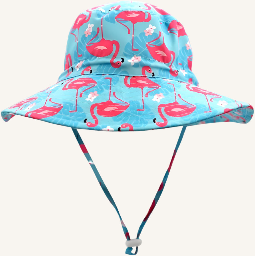 UPF50+ Wide Brim Sun Hat Boys Girls Sun Protection Hat Zoo Beach Swim Safari Bucket Hat for Baby Toddler Kid
