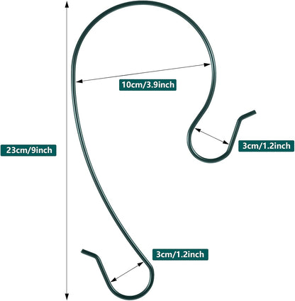 Bird Feeder Hook - 6PK Green
