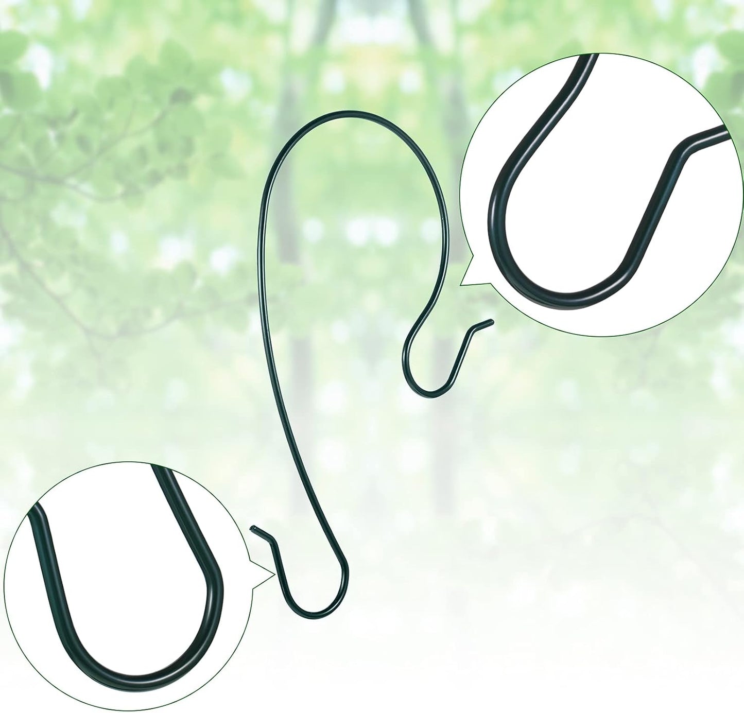 Bird Feeder Hook - 6PK Green