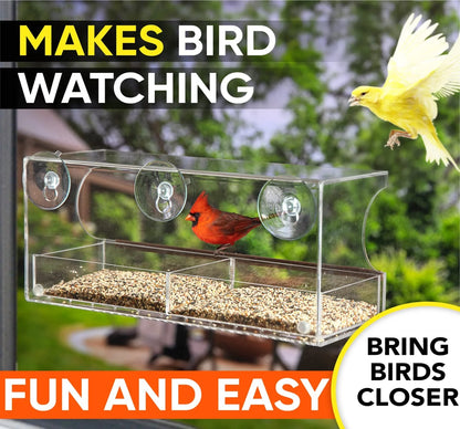 Suction Cup Window Bird Feeder - Clear