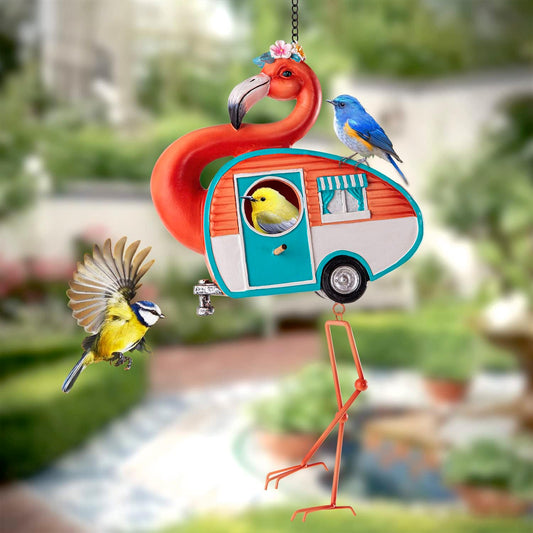 Flamingo Bird House