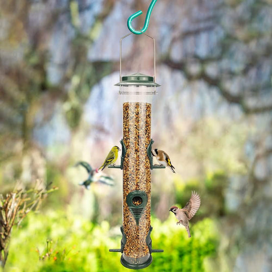 Tube Bird Feeder with 6 Perches